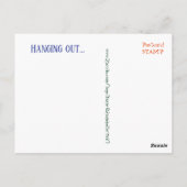 "Hangout" Nr.1 POSTCARD-Wäscheleine Postkarte (Rückseite)
