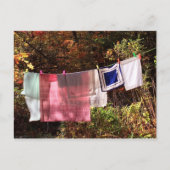 "Hangout" Nr.1 POSTCARD-Wäscheleine Postkarte (Vorderseite)