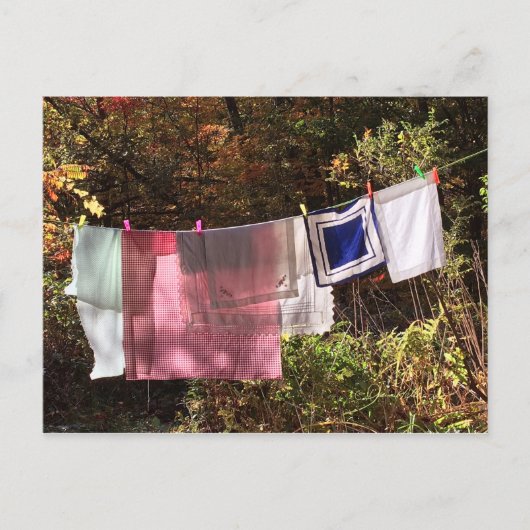 "Hangout" Nr.1 POSTCARD-Wäscheleine Postkarte (Vorderseite)