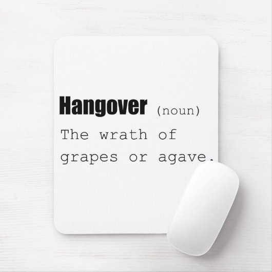 Hangover Definition Funny Mousepad (Mit Mouse)