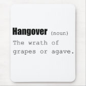 Hangover Definition Funny Mousepad (Vorne)