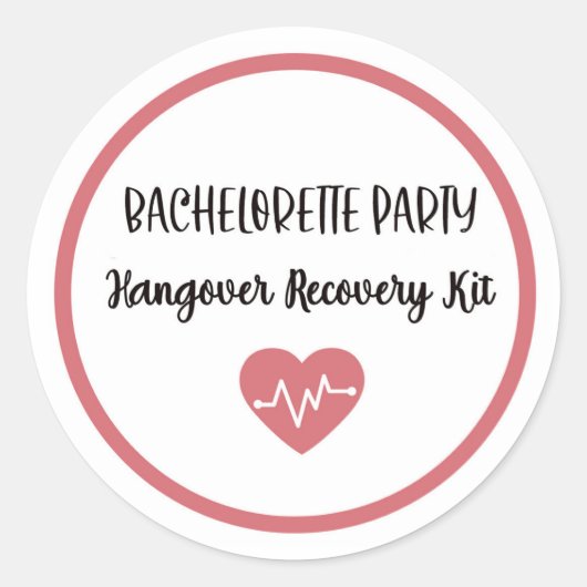Hangover Erholung Kit Aufkleber (Vorderseite)