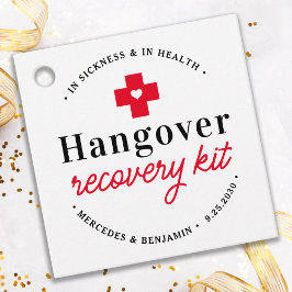 Hangover Erholung Kit Personalisiert Wedding Party Geschenkanhänger