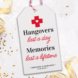 Hangover Erholung Kit Personalisierte Gastgeschenk Geschenkanhänger