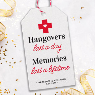Hangover Erholung Kit Personalisierte Gastgeschenk Geschenkanhänger