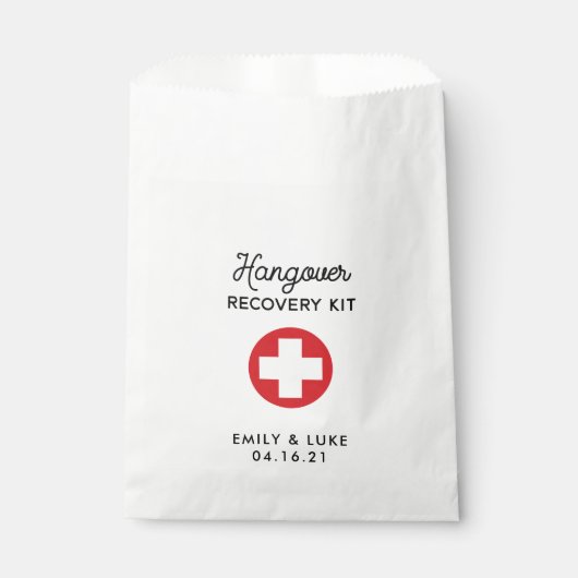 Hangover Erholung Kit, Wedding Erholung Kit Geschenktütchen (Vorderseite)