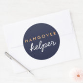 Hangover Helper Gastgeschenk Hochzeit Sticker Navy (Umschlag)
