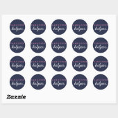 Hangover Helper Gastgeschenk Hochzeit Sticker Navy (Blatt)