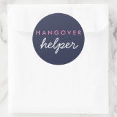 Hangover Helper Gastgeschenk Hochzeit Sticker Navy (Tasche)