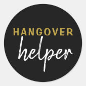 Hangover Helper Wedding Bachelorette Favor Sticker (Vorderseite)