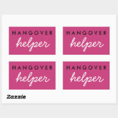 Hangover Helper Wedding Bachelorette Favor Sticker (Blatt)