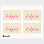 Hangover Helper Wedding Bachelorette Favor Sticker (Blatt)