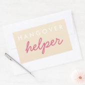 Hangover Helper Wedding Bachelorette Favor Sticker (Umschlag)