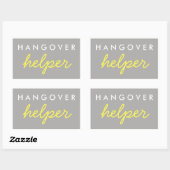 Hangover Helper Wedding Bachelorette Favor Sticker (Blatt)