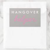 Hangover Helper Wedding Bachelorette Favor Sticker (Tasche)