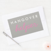 Hangover Helper Wedding Bachelorette Favor Sticker (Umschlag)