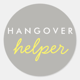 Hangover Helper Wedding Bachelorette Favor Sticker