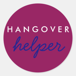 Hangover Helper Wedding Bachelorette Favor Sticker