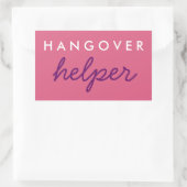 Hangover Helper Wedding Bachelorette Favor Sticker (Tasche)