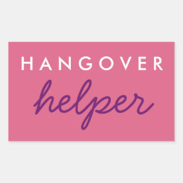 Hangover Helper Wedding Bachelorette Favor Sticker