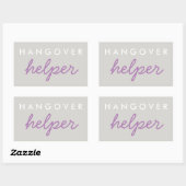 Hangover Helper Wedding Bachelorette Favor Sticker (Blatt)