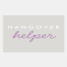 Hangover Helper Wedding Bachelorette Favor Sticker
