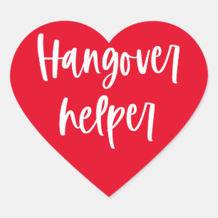Hangover Helper Wedding Erholung Kit Herz-Aufkleber