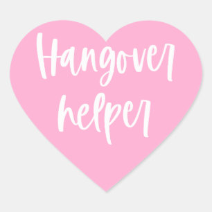 Hangover Helper Wedding Erholung Kit Herz-Aufkleber