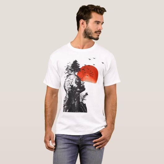 Hangover Human Tree Graphic T-Shirt (Vorne ganz)