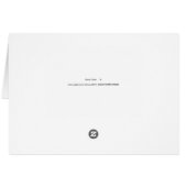 Hangover-Karte mit weißem Lhasa-Hund (Rückseite Horizontal)