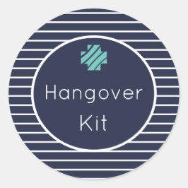 Hangover Kit Aufkleber für Navy und White Stripes