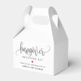 Hangover Kit Editable Color Love Calligraphy Geschenkschachtel