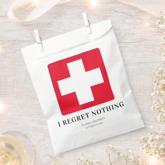 Hangover Kit Funny Gastgeschenks Bag Geschenktütchen (Ausgeschnitten)