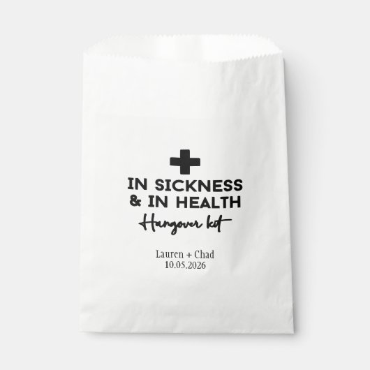 Hangover Kit Geschenktütchen (Vorderseite)