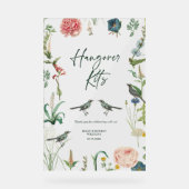 Hangover Kits signieren exotische Blume Acrylschild (Vorderseite)