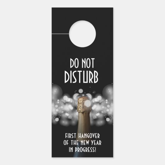 Hangover nicht Champagner stören Türanhänger (Vorderseite)