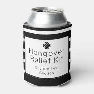 Hangover Relief Kit Black and White Drink Dosenkühler