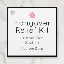 Hangover Relief Kit Fevor Tags Geschenkanhänger