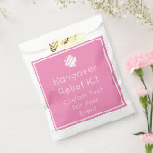 Hangover Relief Kit für helles Rosa und Weiß Geschenktütchen (Versiegelt)