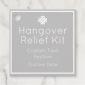 Hangover Relief Kit Geschenkanhänger (Vorderseite)