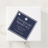 Hangover Relief Kit Geschenkanhänger (Beispiel)
