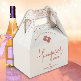 Hangover Relief Kit Moderne Rose Gold Wedding Geschenkschachtel