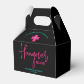 Hangover Relief Kit Neon Hot Pink Aquamarine Hochz Geschenkschachtel (Vorderseite)