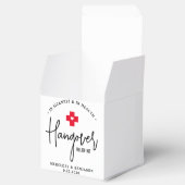 Hangover Relief Kit Personalisiert Wedding Square Geschenkschachtel (Geöffnet)