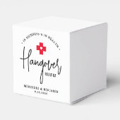 Hangover Relief Kit Personalisiert Wedding Square Geschenkschachtel (Rückseite)