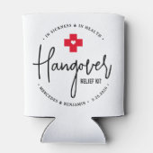 Hangover Relief Kit Personalisierte Gastgeschenk H Dosenkühler (Rückseite)