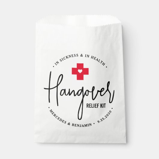 Hangover Relief Kit Personalized Wedding  Geschenktütchen (Vorderseite)