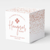 Hangover Relief Kit Rose Gold Glitzer Hochzeit Geschenkschachtel (Vorderseite)