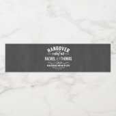 Hangover Relief Kit Wedding Wasserflaschenetikett (Einzelnes Label)