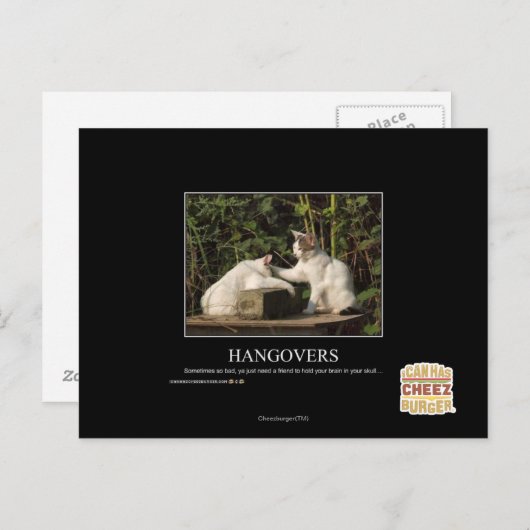 Hangovers Postkarte (Vorne/Hinten)